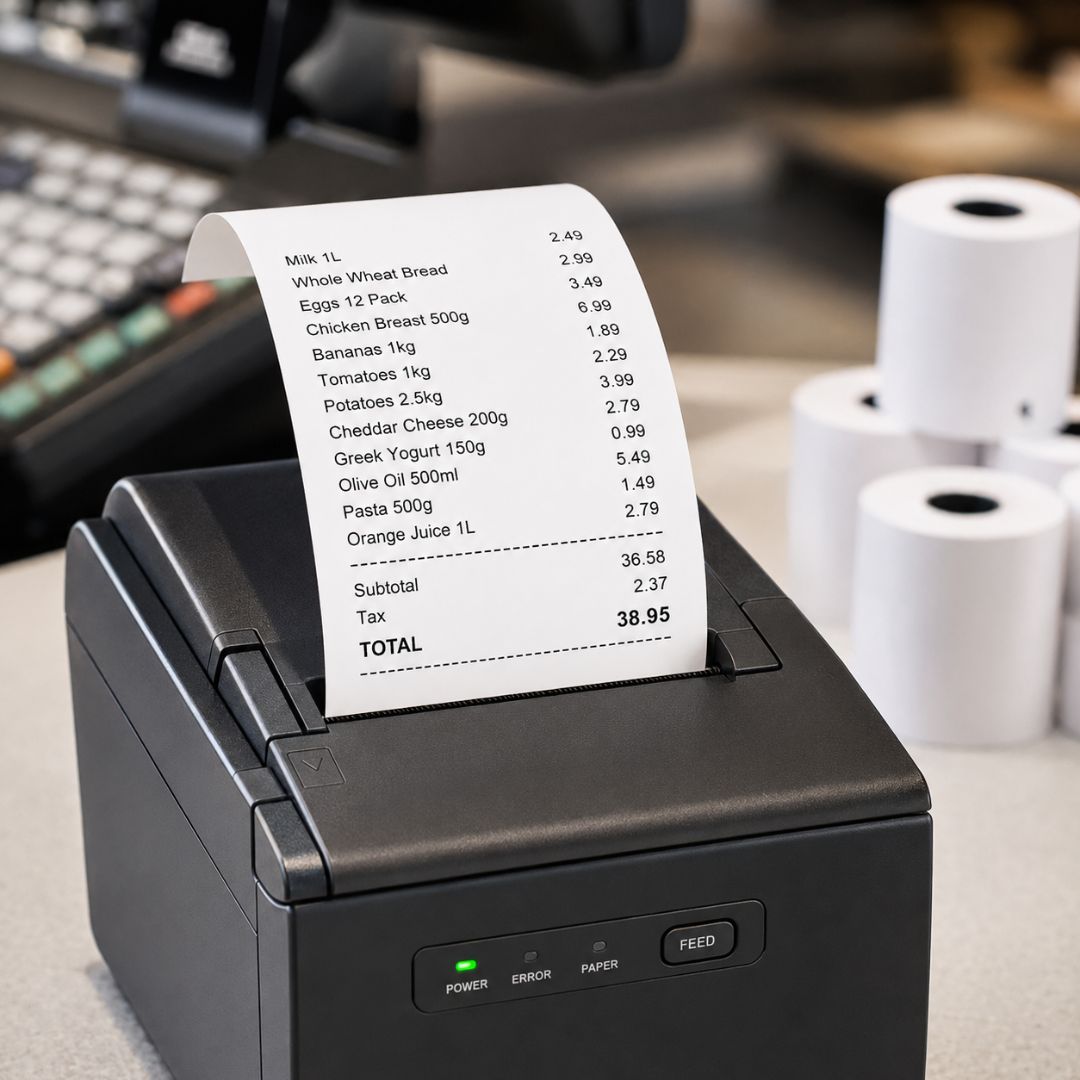 3 1/8" x 230' BPA Free Thermal Receipt Paper Rolls - 50 Rolls Case for POS Cash Registers Rolls