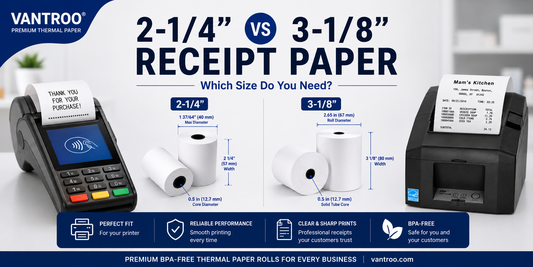 2-1/4" vs 3-1/8" Receipt Paper: Which Size Do You Need?