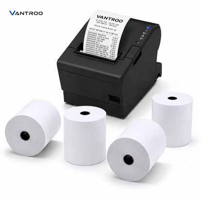 3 1/8 thermal paper rolls compatible with Star TSP100III Epson TM-T88 Clover Square POS printers