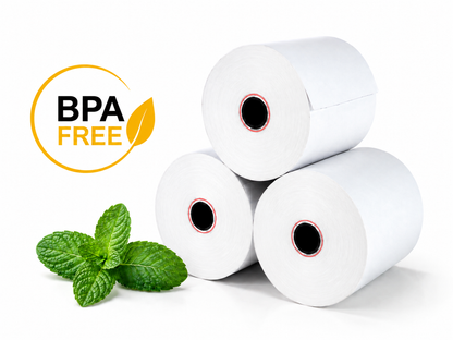 VANTROO 3-1/8" x 230' BPA-free thermal receipt paper rolls