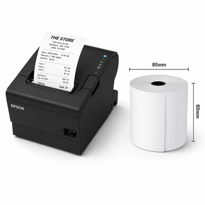 3 1/8" x 230' BPA Free Thermal Receipt Paper Rolls - 50 Rolls Case for POS Cash Registers Rolls